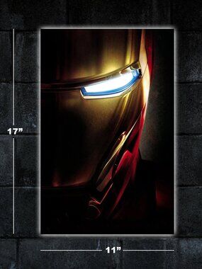 Iron Man poster - 11x17 art print merch marvel movie Robert Downey Jr Tony Stark